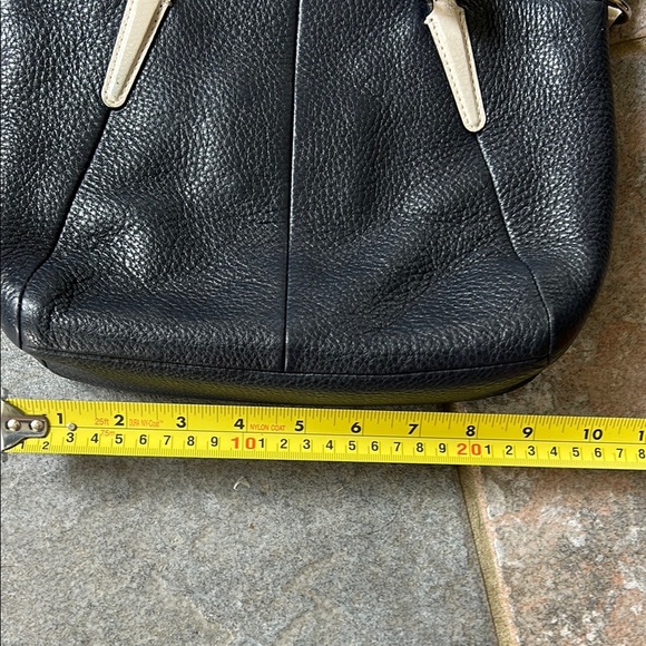 Coach Navy Pebbled Leather Crossbody - Picture 7 of 11